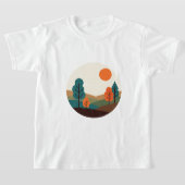 Minimalist landscape tシャツ (レイダウン)