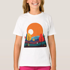 Minimalist landscape tシャツ