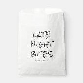 Minimalist Late Night Bites Wedding フェイバーバッグ (正面)
