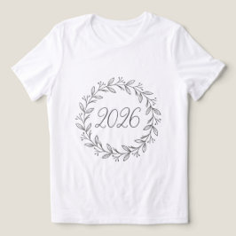 Minimalist Laurel Wreath 2026  トライブレンドＴシャツ