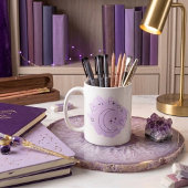 Minimalist Lavender Watercolor Mug コーヒーマグカップ
