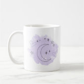 Minimalist Lavender Watercolor Mug コーヒーマグカップ (左)