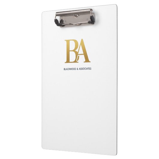 Minimalist Law Firm Monogram Clipboard クリップボード (左)