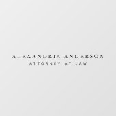 Minimalist Lawyer Accountant Professional Office ウィンドウサイン (シート)