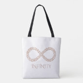 Minimalist Leaf Infinity Symbol  トートバッグ (裏面)