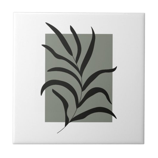 Minimalist Leaves  タイル (正面)