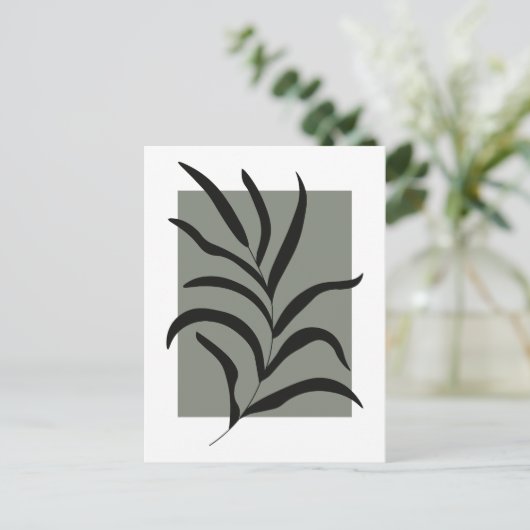 Minimalist Leaves  ポストカード (スタンド正面)