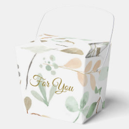Minimalist Leaves Pattern Favor Box フェイバーボックス