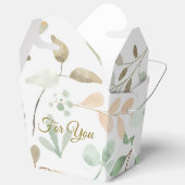 Minimalist Leaves Pattern Favor Box フェイバーボックス (見開き)