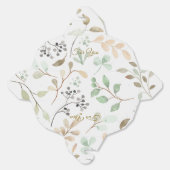 Minimalist Leaves Pattern Favor Box フェイバーボックス (見開き)