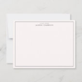 Minimalist Leopard Print Border Note Card 招待状 (正面)