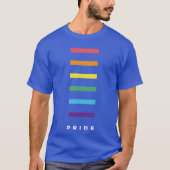 Minimalist LGBTQ Pride Flag retro Tシャツ (正面)