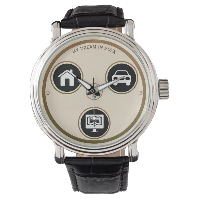 Minimalist Life Icons eWatch 腕時計 (正面)