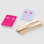 Minimalist Lilac Pink Simple Drink Wedding celeb ハンドファン (組立なし)