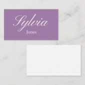 Minimalist lilac wedding , engagement  place card プレイスカード (正面/裏面)