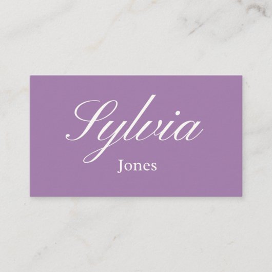 Minimalist lilac wedding , engagement  place card プレイスカード (正面)