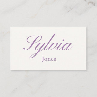 Minimalist lilac wedding place cards, engagement プレイスカード