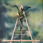 Minimalist Line Art Ballerina Dance Design アクリルサイン (ニュートラル)