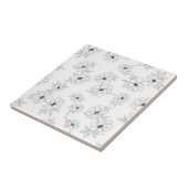 Minimalist Line Art Floral Seamless Pattern (3) タイル (側面)