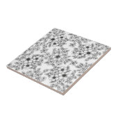 Minimalist Line Art Floral Seamless Pattern (6) タイル (側面)