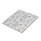 Minimalist Line Art Floral Seamless Pattern (9) タイル (側面)