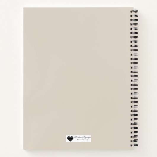 Minimalist Line Art Frame ノートブック (裏面)