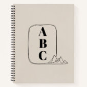 Minimalist Line Art Frame ノートブック (正面)