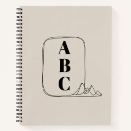 Minimalist Line Art Frame ノートブック