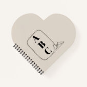 Minimalist Line Art Frame  ノートブック (正面)