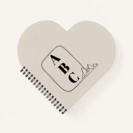 Minimalist Line Art Frame  ノートブック