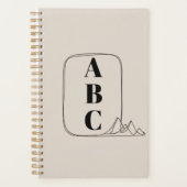 Minimalist Line Art Frame  プランナー手帳 (正面)