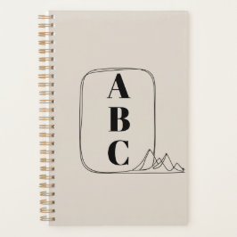 Minimalist Line Art Frame  プランナー手帳