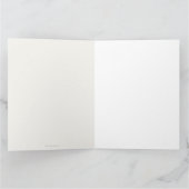 Minimalist Line Art Hands & Flowers Thank You Card サンキューカード (内部)