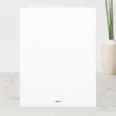 Minimalist Line Art Hands & Flowers Thank You Card サンキューカード (裏面)