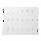 Minimalist Line Art Hands & Flowers Wedding Thank  ラベル (フルシート)