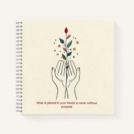 Minimalist line art journal hard cover sketch book ノートブック (正面)