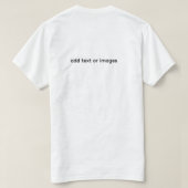 Minimalist Line Art Nature – Simple T‑Shirt Tシャツ (デザイン裏面)