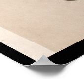 Minimalist Line Art Woman ポスター (角)