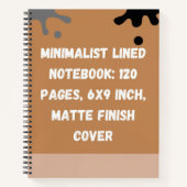 Minimalist Lined Notebook: 120 Pages ノートブック (正面)