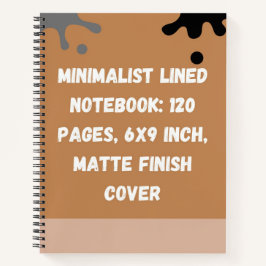 Minimalist Lined Notebook: 120 Pages ノートブック
