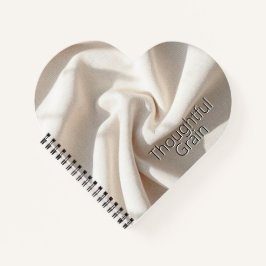 Minimalist Linen Weave | Natural Textured Fabric ノートブック