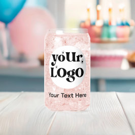 Minimalist Logo and Text Business ガラス缶