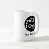 Minimalist Logo and Text Business コーヒーマグカップ (正面右)