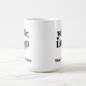 Minimalist Logo and Text Business コーヒーマグカップ (中央)