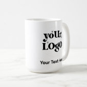 Minimalist Logo and Text Business コーヒーマグカップ (正面右)