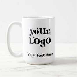 Minimalist Logo and Text Business コーヒーマグカップ