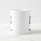 Minimalist Logo and Text Business ジャンボコーヒーマグカップ (正面)