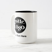 Minimalist Logo and Text Business ツートーンマグカップ (正面左)