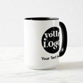 Minimalist Logo and Text Business マグカップ (正面右)