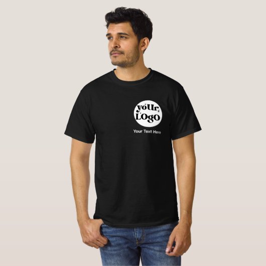 Minimalist Logo and Text Business Tシャツ (正面フル)